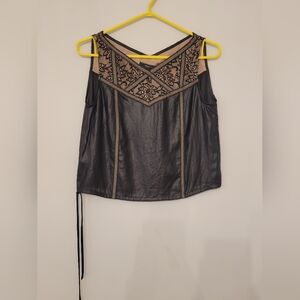 BCBG MAX AZRIA Lace Crop top